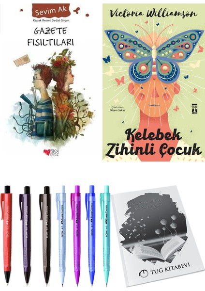 Kelebek Zihinli Çocuk ve Gazete Fısıltıları 2'li Set - Kalem