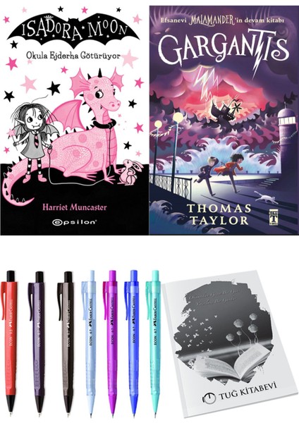 Gargantis ve Isadora Moon 6 Okula Ejderha Götürüyor 2'li Set - Kalem