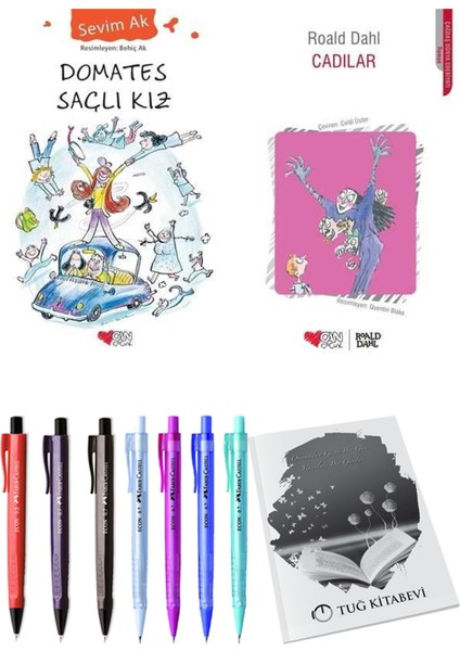 Cadılar ve Domates Saçlı Kız 2'li Set - Kalem