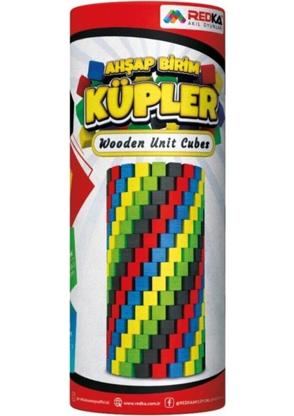 Ahşap Renkli Birim Küpleri
