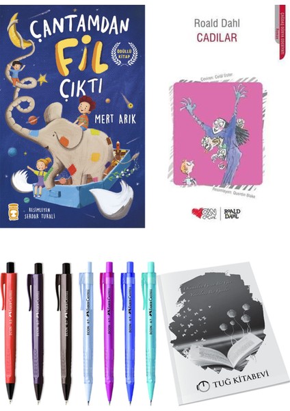 Cadılar ve Çantamdan Fil Çıktı 2'li Set - Kalem