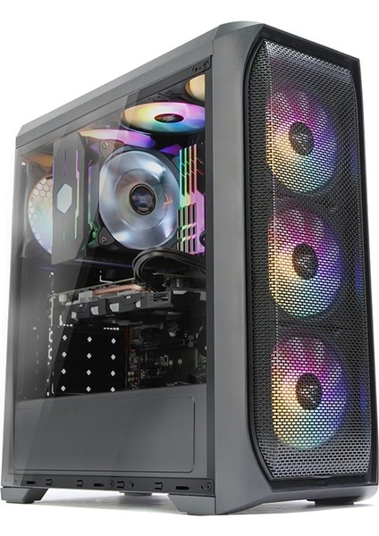 N5MF 700W Atx 4xrgb Fan Midt Kasa