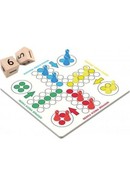 Redka Kızma Birader Oyunu Kızmabirader Ludo Ahşap Zemin