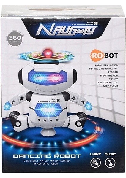 Çocuk Müzikli ve Işıklı Dansçı Robot Oyuncak +3 Robotic Toys Bebek