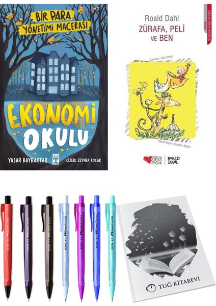 Zürafa, Peli ve Ben ve Ekonomi Okulu Bir Para Yönetimi Macerası 2'li Set - Kalem