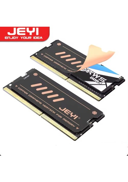 JEYI Ram Soğutucu 2/Adet Isı Emici Termal Soğutucu Laptop Dizüstü Bilgisayar İçin DDR/DDR2/DDR3/DDR4/DDR5 Yüksek Performanslı Grafen