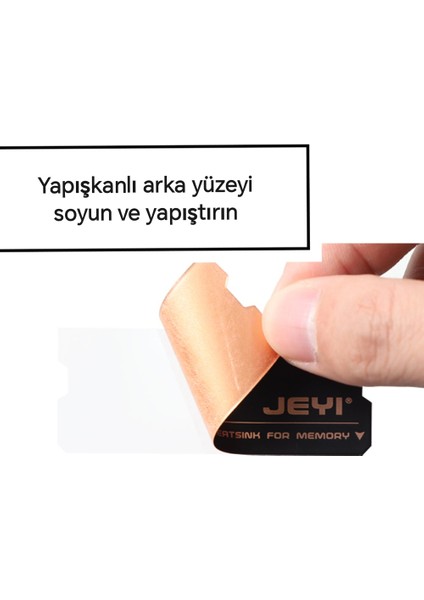 JEYI Ram Soğutucu 2/Adet Isı Emici Termal Soğutucu Laptop Dizüstü Bilgisayar İçin DDR/DDR2/DDR3/DDR4/DDR5 Yüksek Performanslı Grafen