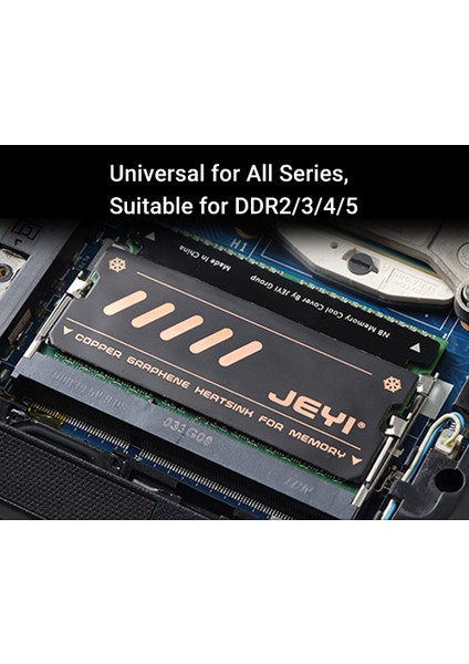 JEYI Ram Soğutucu 2/Adet Isı Emici Termal Soğutucu Laptop Dizüstü Bilgisayar İçin DDR/DDR2/DDR3/DDR4/DDR5 Yüksek Performanslı Grafen