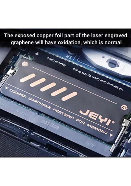 JEYI Ram Soğutucu 2/Adet Isı Emici Termal Soğutucu Laptop Dizüstü Bilgisayar İçin DDR/DDR2/DDR3/DDR4/DDR5 Yüksek Performanslı Grafen