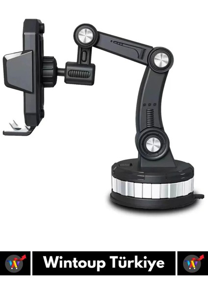 Premium Kompakt 4.7-6.7 Inç 360 Derece Dönebilen Ayarlanabilir 3 Kademeli Çok Amaçlı Telefon Tutucu fırsatları