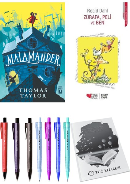 Zürafa, Peli ve Ben ve Malamander 2'li Set - Kalem