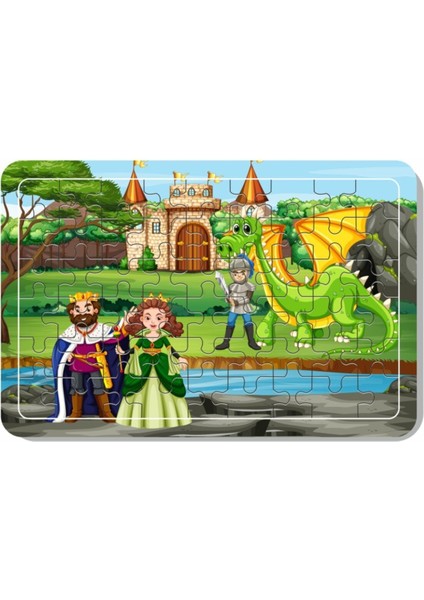 Sevimli Hayvanlar A4 54 Parça Ahşap Puzzle