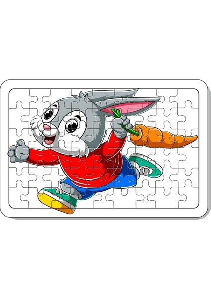Sevimli Hayvanlar A4 54 Parça Ahşap Puzzle