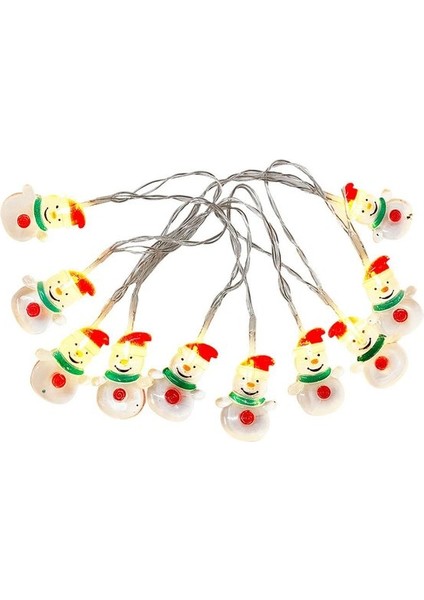 Yılbaşı Kardan Adam LED Işık 10LU