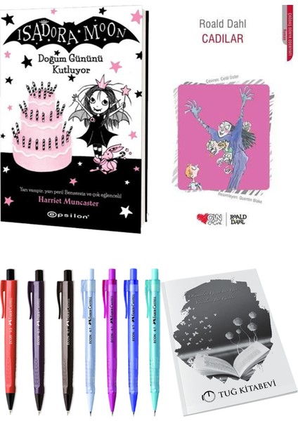 Cadılar ve Isadora Moon 4 Doğum Gününü Kutluyor 2'li Set - Kalem