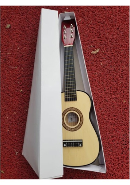 U202-NT Çocuklar İçin Ahşap 60 cm Oyun Gitarı