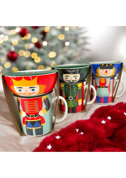 Kurşun Asker Temalı Yılbaşı Kupa & Kase Seti – Sofranıza Şıklık ve Neşe Katın!