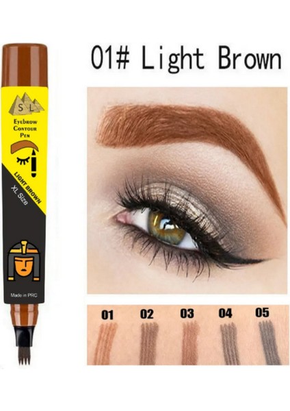 Microblading Etkili Kaş Kalemi Jumbo Boy Kaş Kontürü (Siyah, Kahve, Kızıl Renk Seçenekleri)