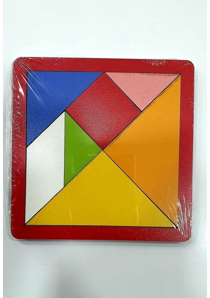 10 Adet Mini Ahşap Tangram-Renkli Tangram-Zeka Oyunu fiyatları