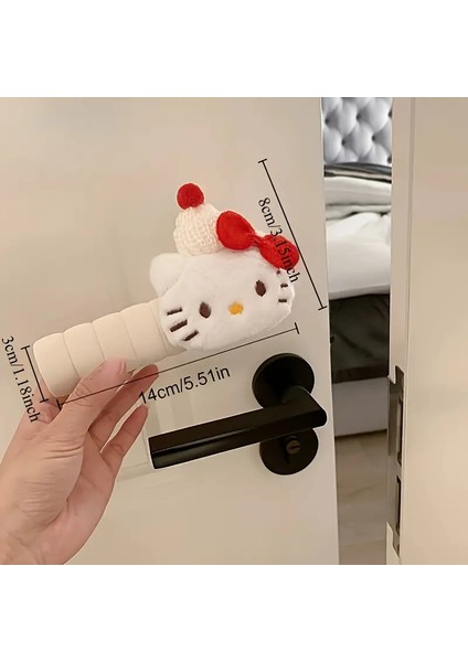Sanrio Hello Kitty Kapı Kolu Seti Kapı Kolu Koruyucu Oda Ev Okul Ofis Aksesuar