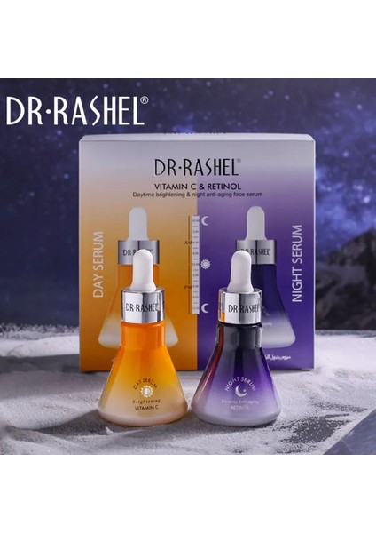 C Vitamini ve Rentinol Gündüz ve Gece Yüz Serumu Seti(30+30ml)