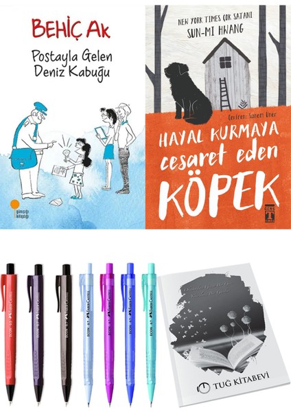 Hayal Kurmaya Cesaret Eden Köpek ve Postayla Gelen Deniz Kabuğu 2'li Set - Kalem