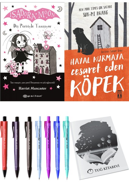 Hayal Kurmaya Cesaret Eden Köpek ve Isadora Moon 13 Diş Perisiyle Tanışıyor 2'li Set - Kalem