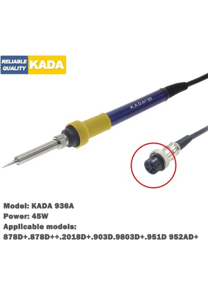 5 Pin Dişi Yedek Havya Kolu 878D 898D 936A 852 862D 952AD