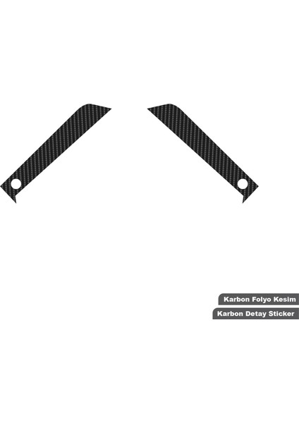 Yamaha Yzf-R3 2023-2024 Grenaj Arkası Karbon Sticker Etiket Modeli modelleri