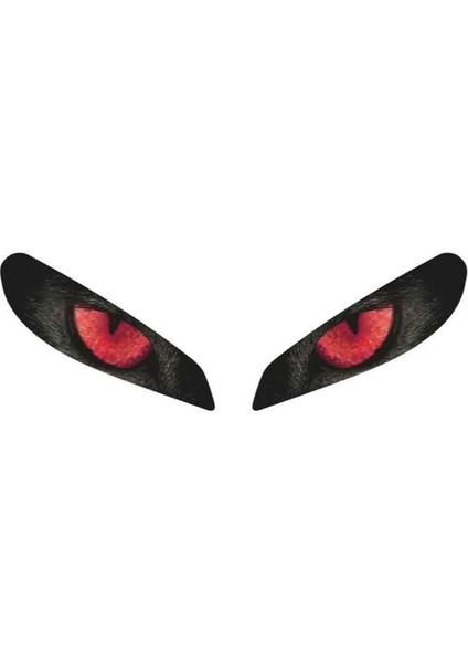 Cf Moto 250SR Wolf Eyes Far Sticker Etiket Model Kırmızı
