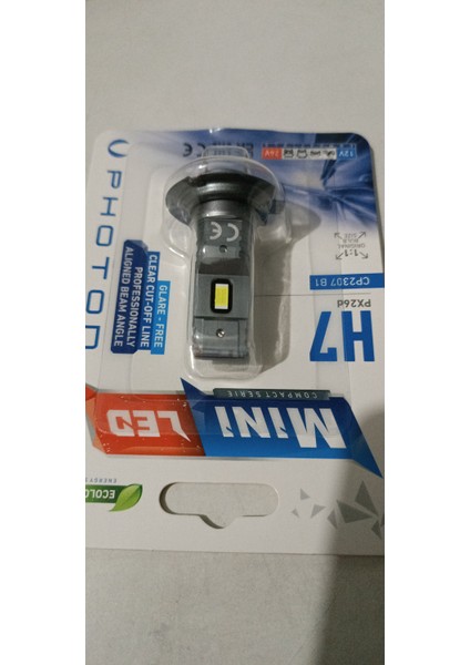 Photon H7 Mini Compact LED Oto Ampul Photon 2li Set 2ADET