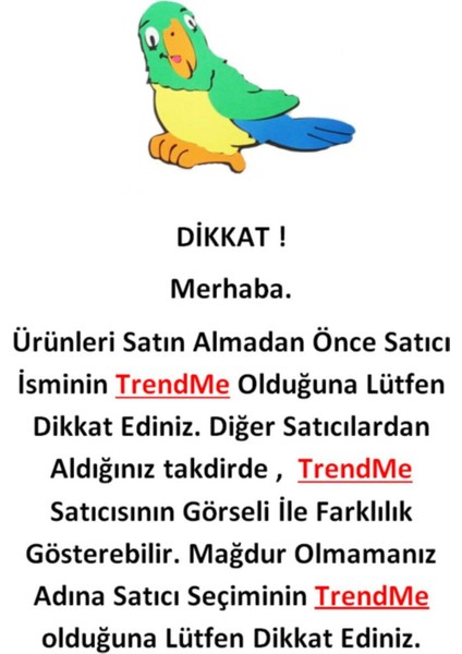 Trendme Uniq Bird Toys Ahşap Zilli Boncuklu Salıncak