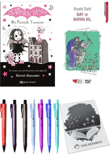 Bay ve Bayan Kıl ve Isadora Moon 13 Diş Perisiyle Tanışıyor 2'li Set - Kalem