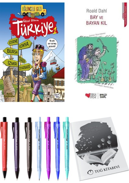 Bay ve Bayan Kıl ve Güzel Ülkem Türkiye 1 2'li Set - Kalem