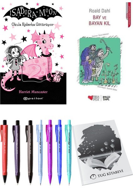 Bay ve Bayan Kıl ve Isadora Moon 6 Okula Ejderha Götürüyor 2'li Set - Kalem