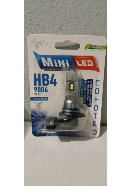 Photon HB4-9006 Mini Compact LED Oto Ampul Photon 2li Set 2ADET