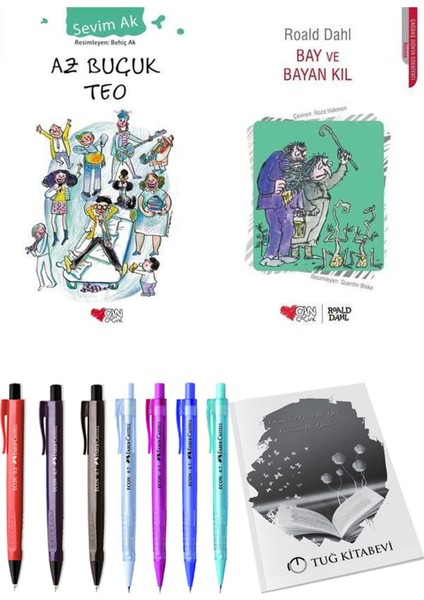 Bay ve Bayan Kıl ve Az Buçuk Teo 2'li Set - Kalem