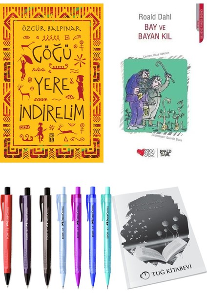 Bay ve Bayan Kıl ve Göğü Yere İndirelim 2'li Set - Kalem