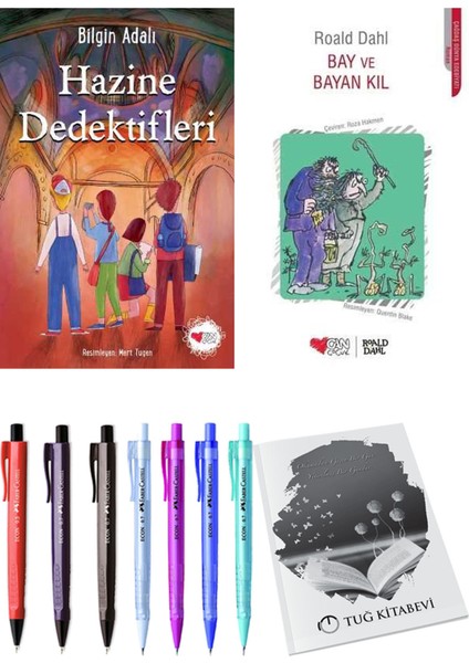 Bay ve Bayan Kıl ve Hazine Dedektifleri 2'li Set - Kalem