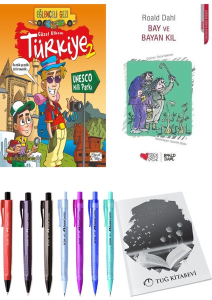 Bay ve Bayan Kıl ve Güzel Ülkem Türkiye 2 2'li Set - Kalem