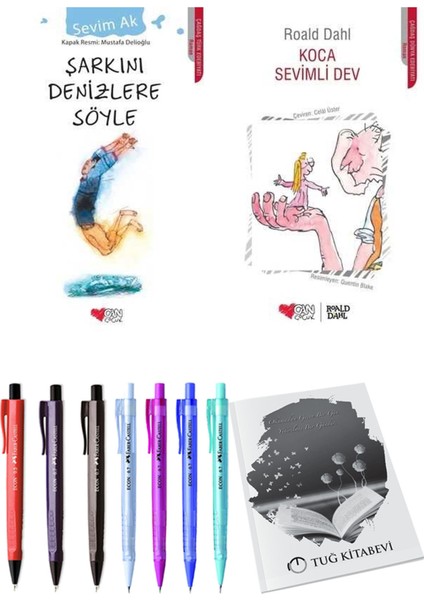 Koca Sevimli Dev ve Şarkını Denizlere Söyle 2'li Set - Kalem