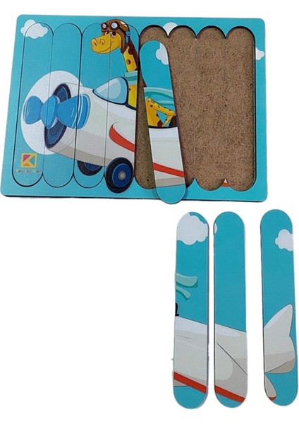 Uçan Zürafa Ahşap Stick Puzzle
