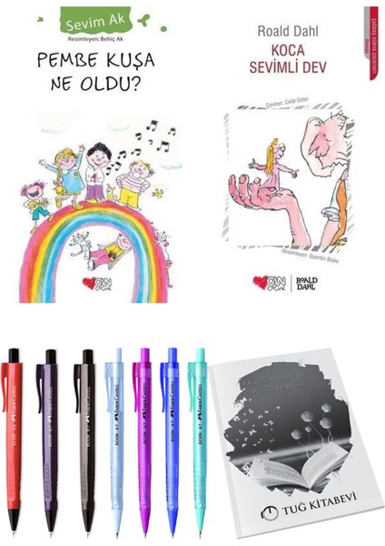 Koca Sevimli Dev ve Pembe Kuşa Ne Oldu? 2'li Set - Kalem