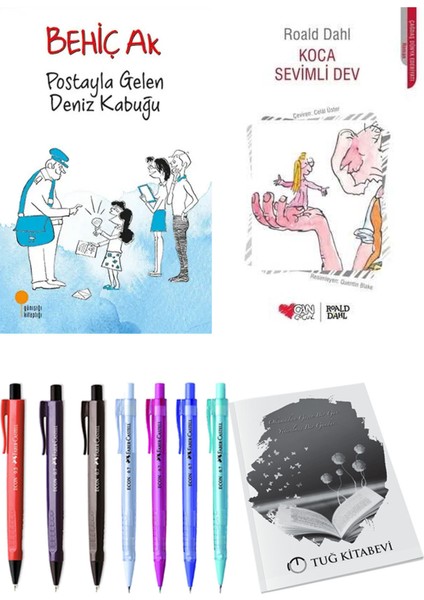 Koca Sevimli Dev ve Postayla Gelen Deniz Kabuğu 2'li Set - Kalem