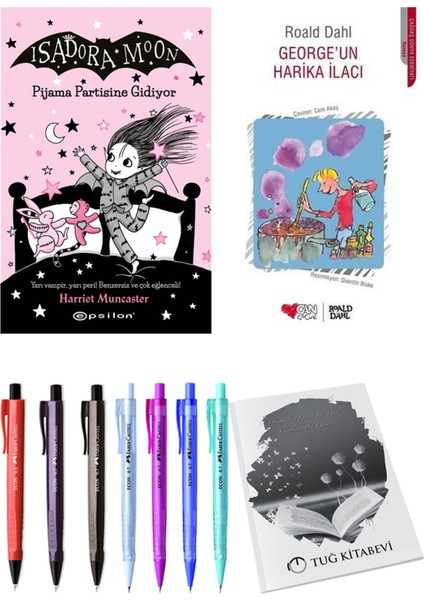 George'un Harika İlacı ve Isadora Moon 10 Pijama Partisine Gidiyor 2'li Set - Kalem