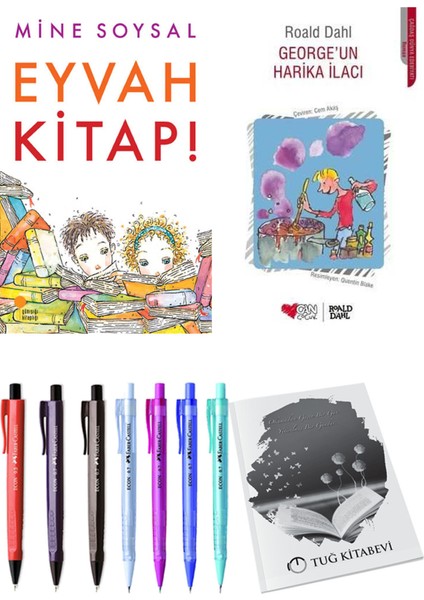 George'un Harika İlacı ve Eyvah Kitap! 2'li Set - Kalem