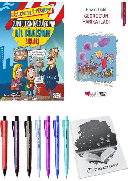 George'un Harika İlacı ve Cümlelerin Gücü Adına! Dil Bilgisinin Sırları 2'li Set - Kalem