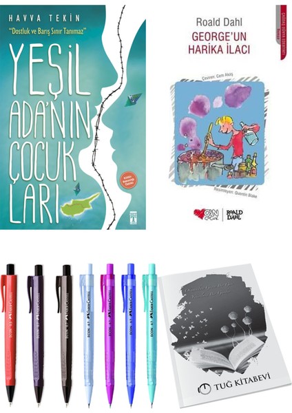 George'un Harika İlacı ve Yeşil Adanın Çocukları 2'li Set - Kalem