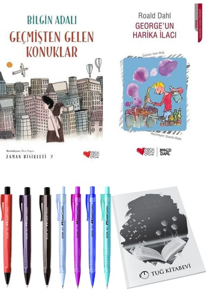 George'un Harika İlacı ve Zaman Bisikleti 2 Geçmişten Gelen Konuklar 2'li Set - Kalem