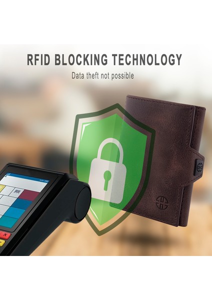 Verona Kahverengi Kartlık Unisex Hakiki Deri Rfid Korumalı Minimalist Erkek Kadın Mini Cüzdan Hediyelik